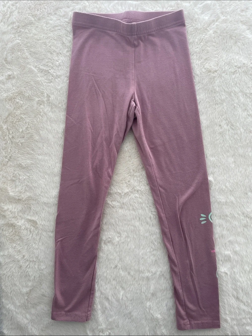 SALE! Old Navy Kids Mauve Leggings - Lightweight Stretch Bottoms Size S (6-7)